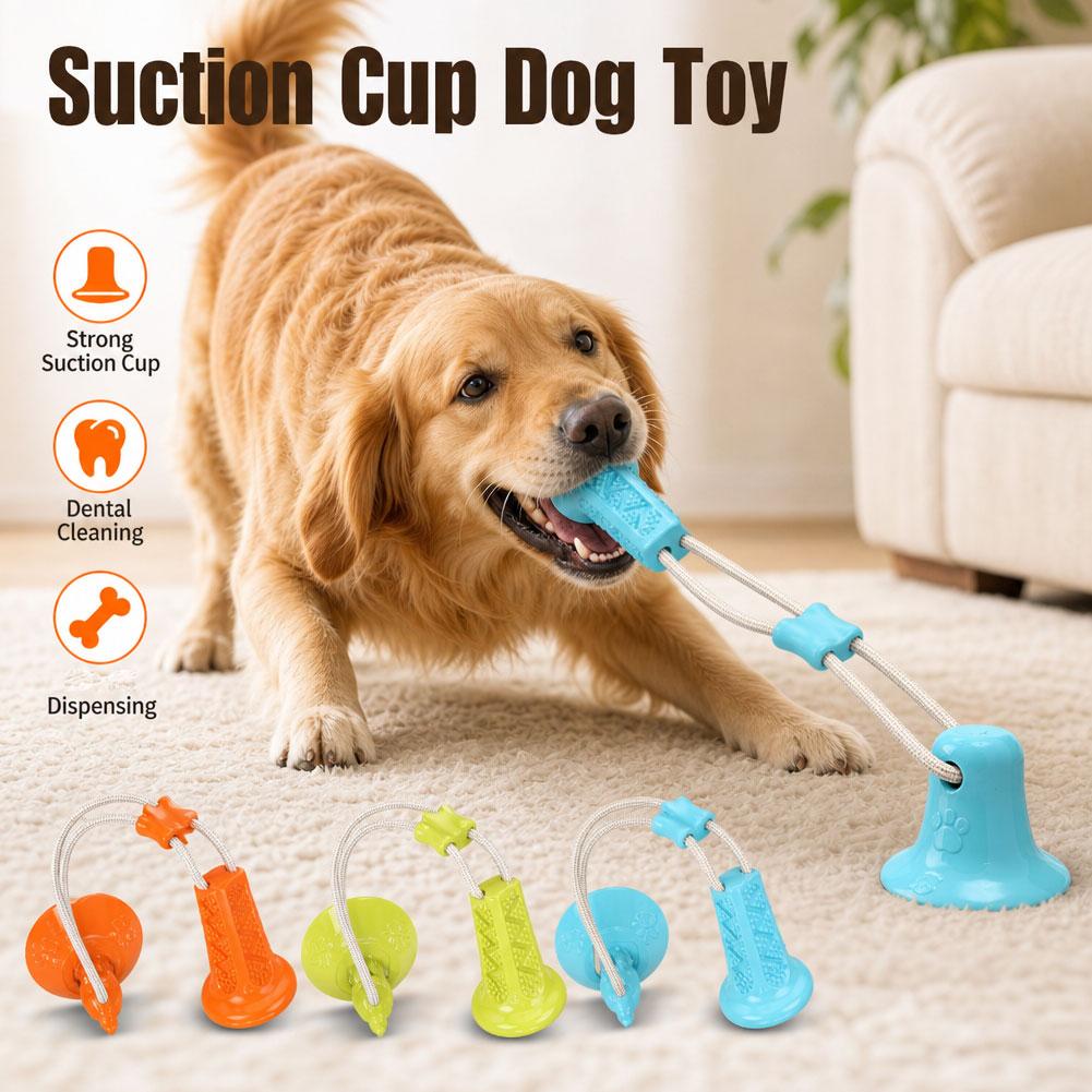 Suction Cup Dog Tug Toy - Jouet à mâcher pour chien à