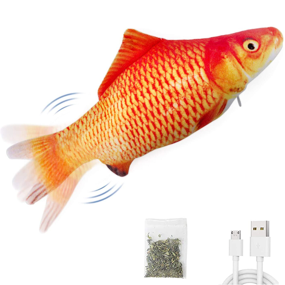 Electric Floppy Fish Dog Toy - Jouets pour chats Poisson Chargeur USB