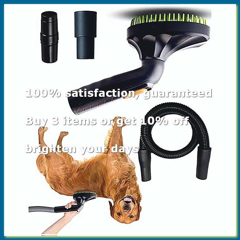 Pet Grooming - Kit d'accessoires pour aspirateur brosse anti-poils