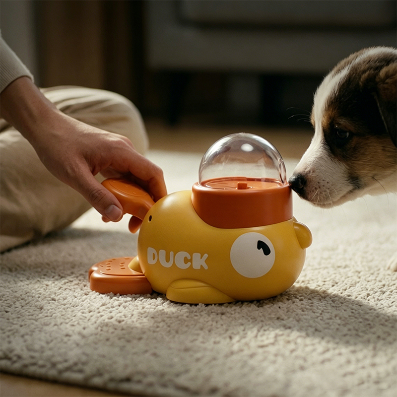 Dog Puzzle Feeder Toy - Jouet interactif 2-en-1 pour chien, distributeur