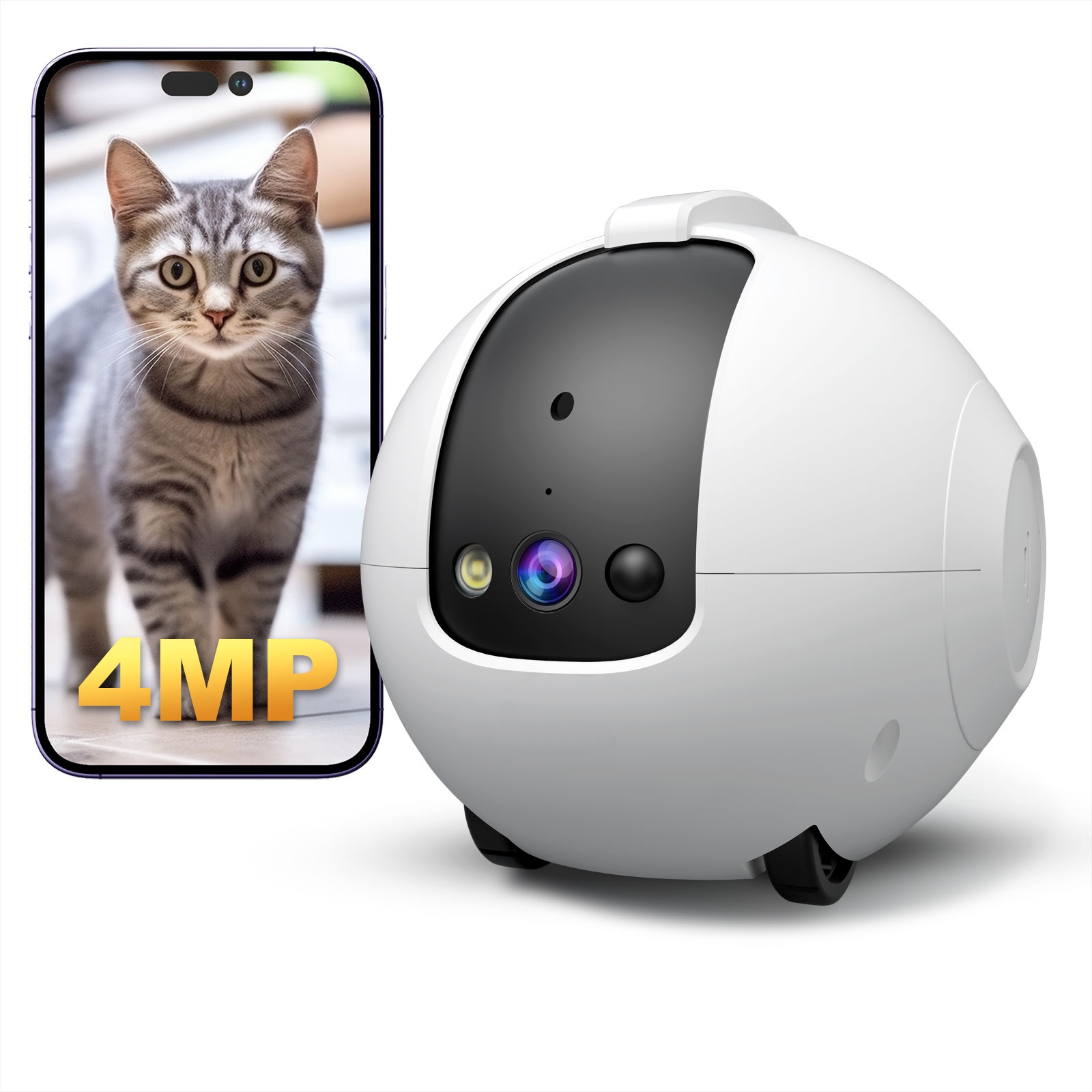 Cat Toys - Caméra robot pour animaux de compagnie