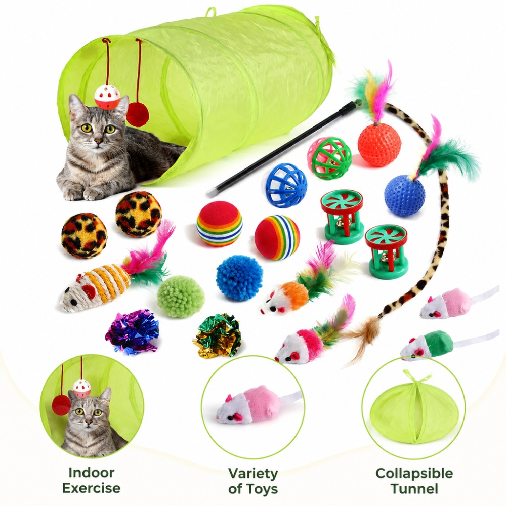 Catnip Interactive Plush Mouse - Assortiment de jouets pour chatons :
