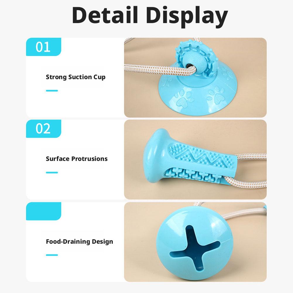 Jouet à mâcher pour chien à ve - Suction Cup Dog Tug Toy avis et prix
