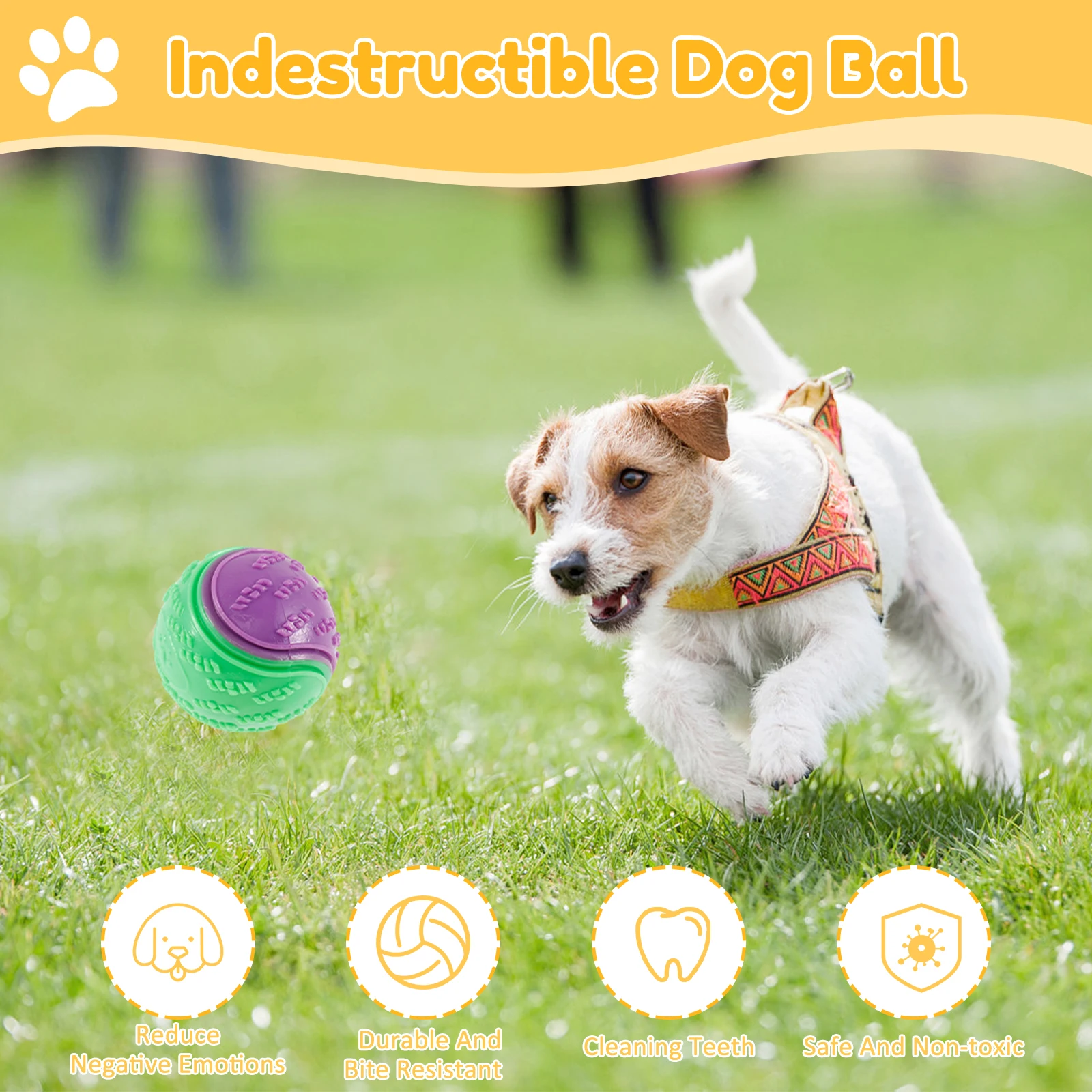 Balles grinçantes pour chiens, - Indestructible Dog Chew Toy avis et prix
