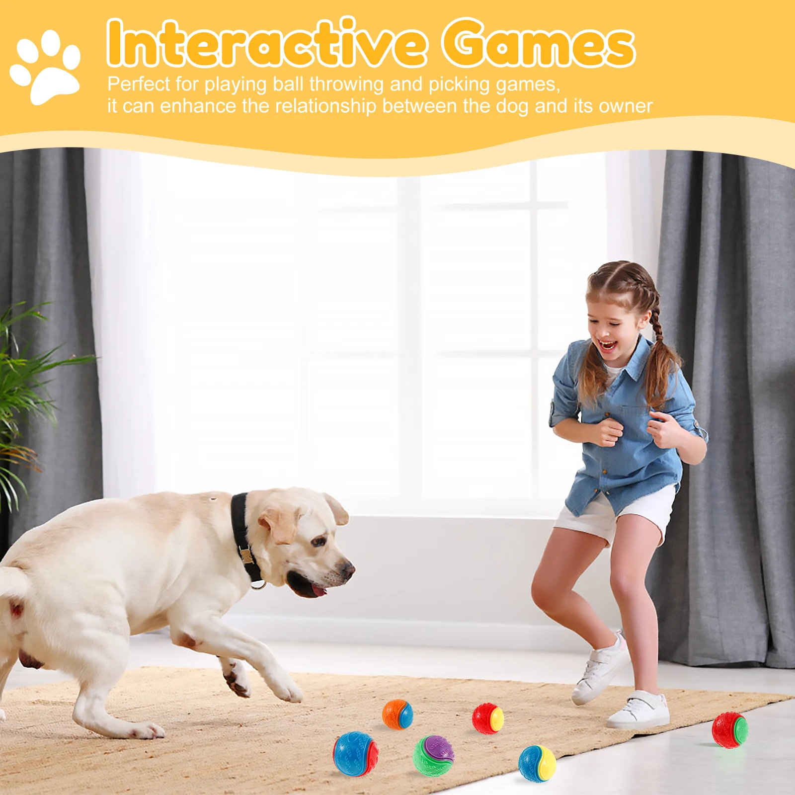 Balles grinçantes pour chiens, - Indestructible Dog Chew Toy avis et prix