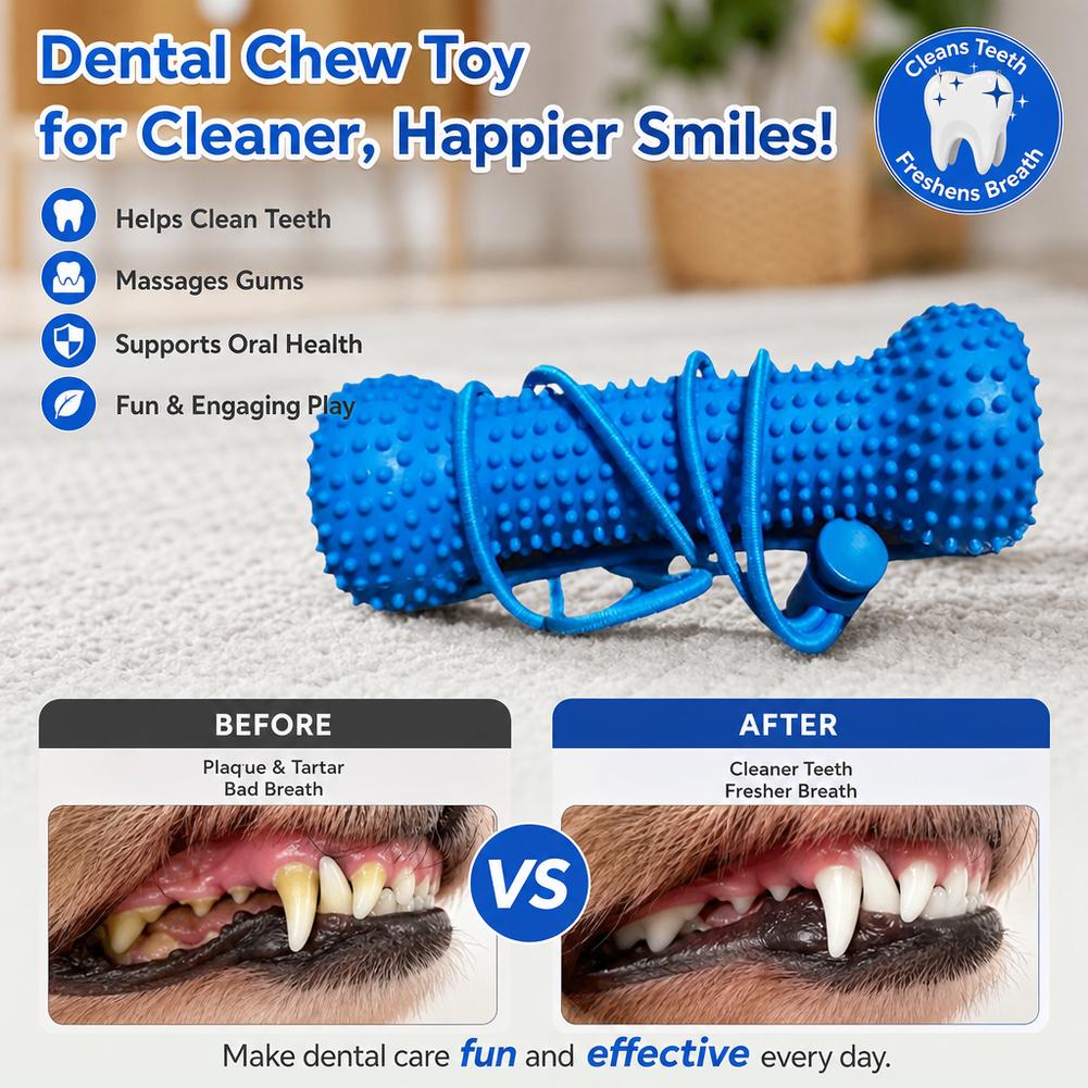 Jouet à mâcher pour le nettoya - Teeth Cleaning Dog Chew Bone avis et prix