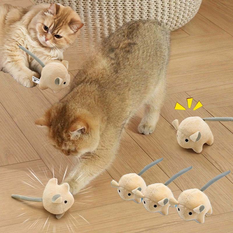 Jouet électrique en peluche po - Catnip Interactive Plush Mouse avis et prix