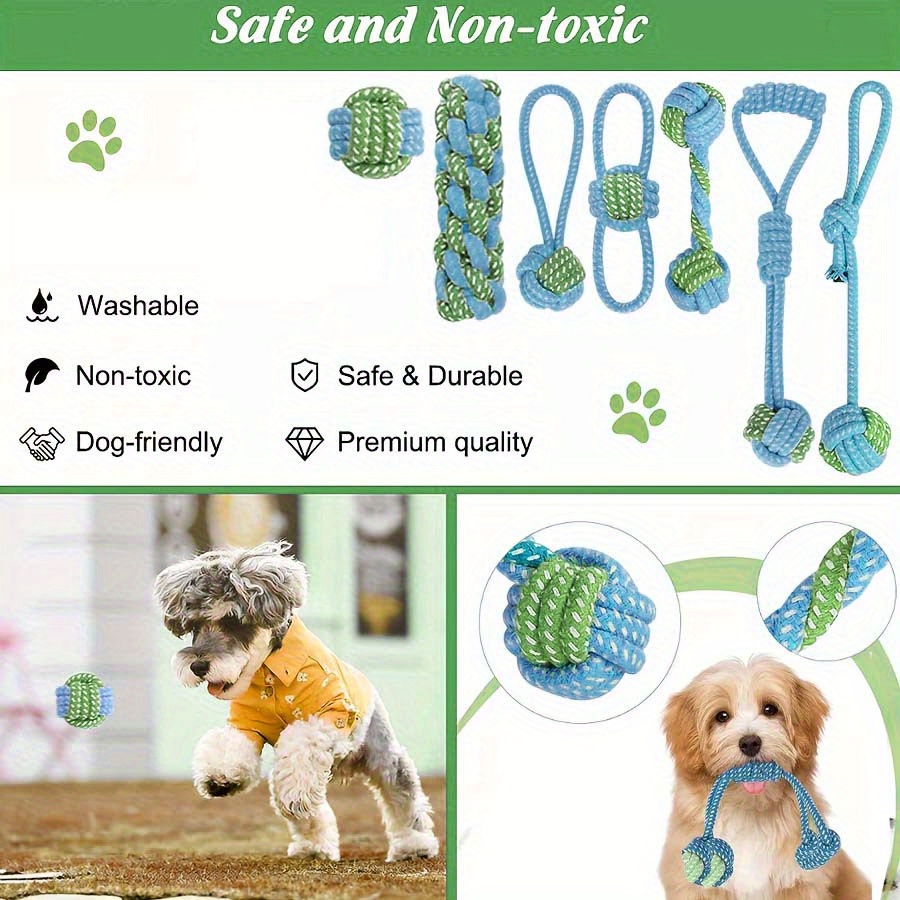 Ensemble de 7 jouets interacti - Dog Rope Toy Aggressive Chewers avis et prix