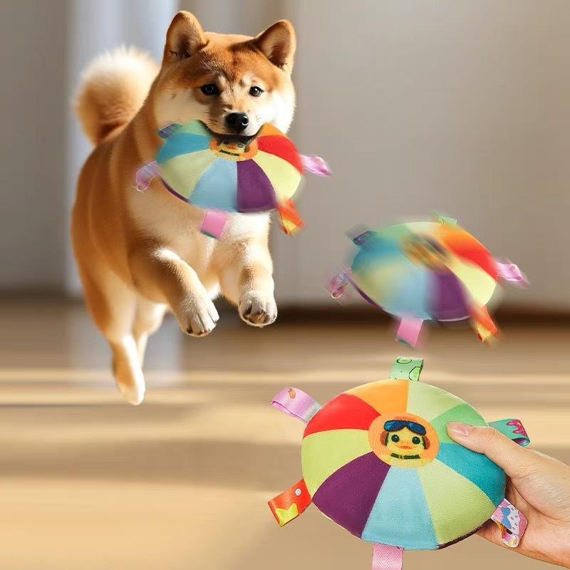 Disque volant interactif en pe - Flying Disc Dog Training Toy avis et prix