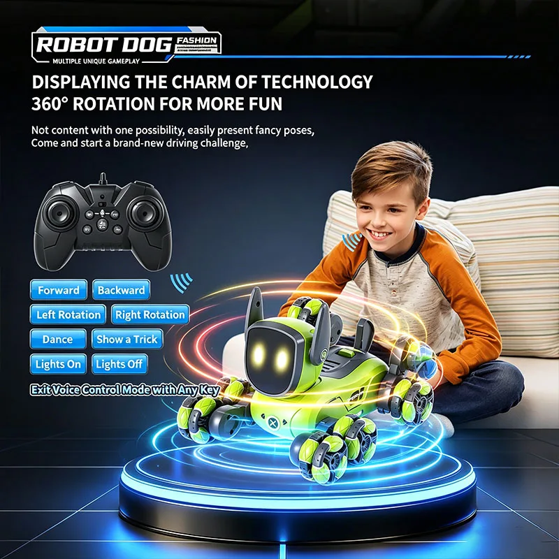 JJRC Q200 2026 Robot RC Chien  - Interactive Squeaky Plush Dog Toy avis et prix