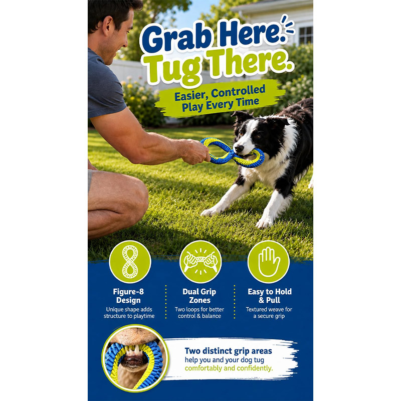 Jouet de nettoyage dentaire po - Dog Rope Toy Aggressive Chewers avis et prix