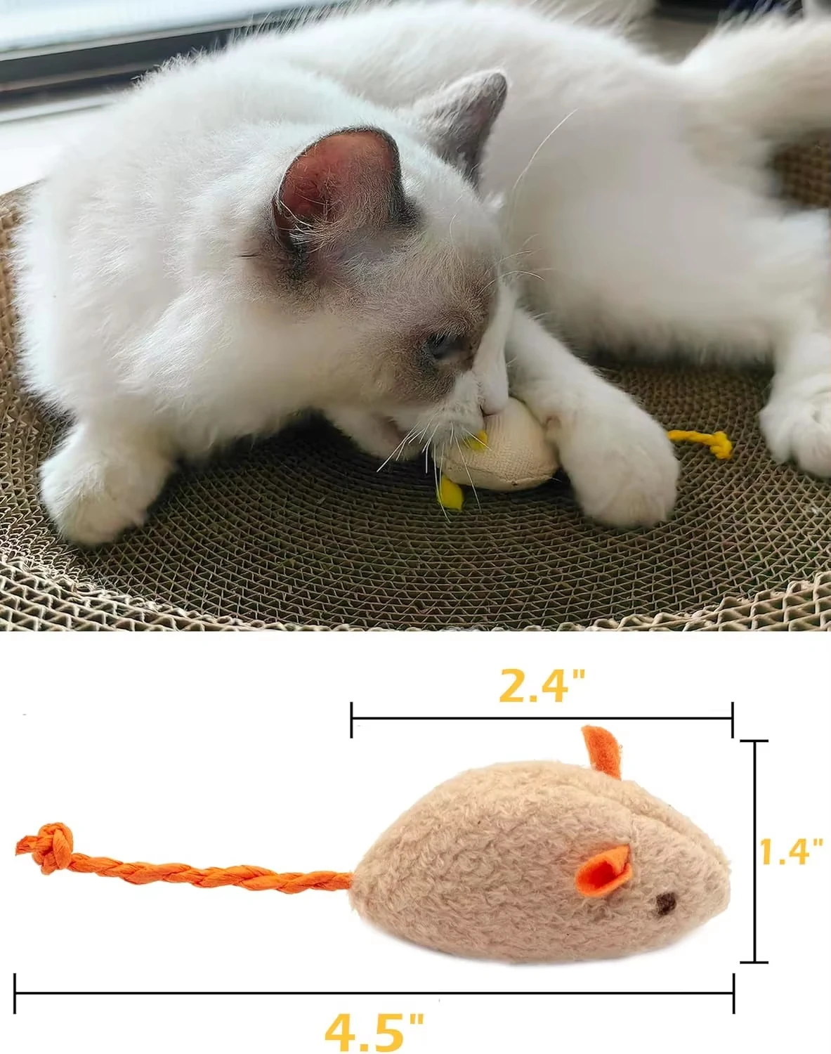 Lot de 5 jouets pour chat en f - Catnip Interactive Plush Mouse avis et prix
