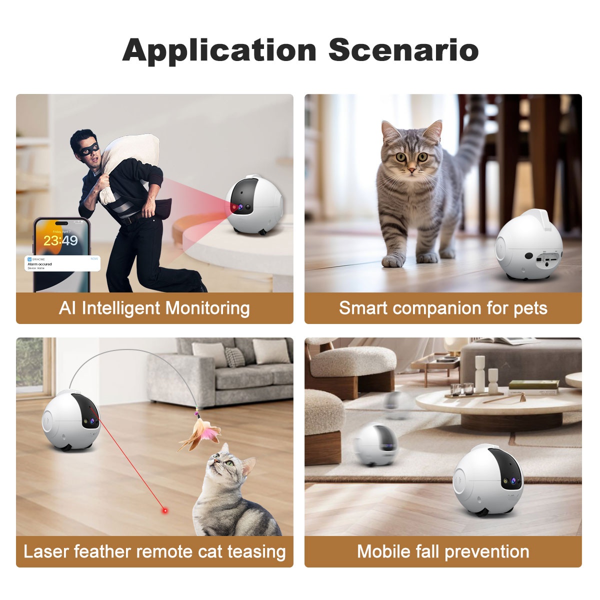 Caméra robot pour animaux de c - Cat Toys avis et prix