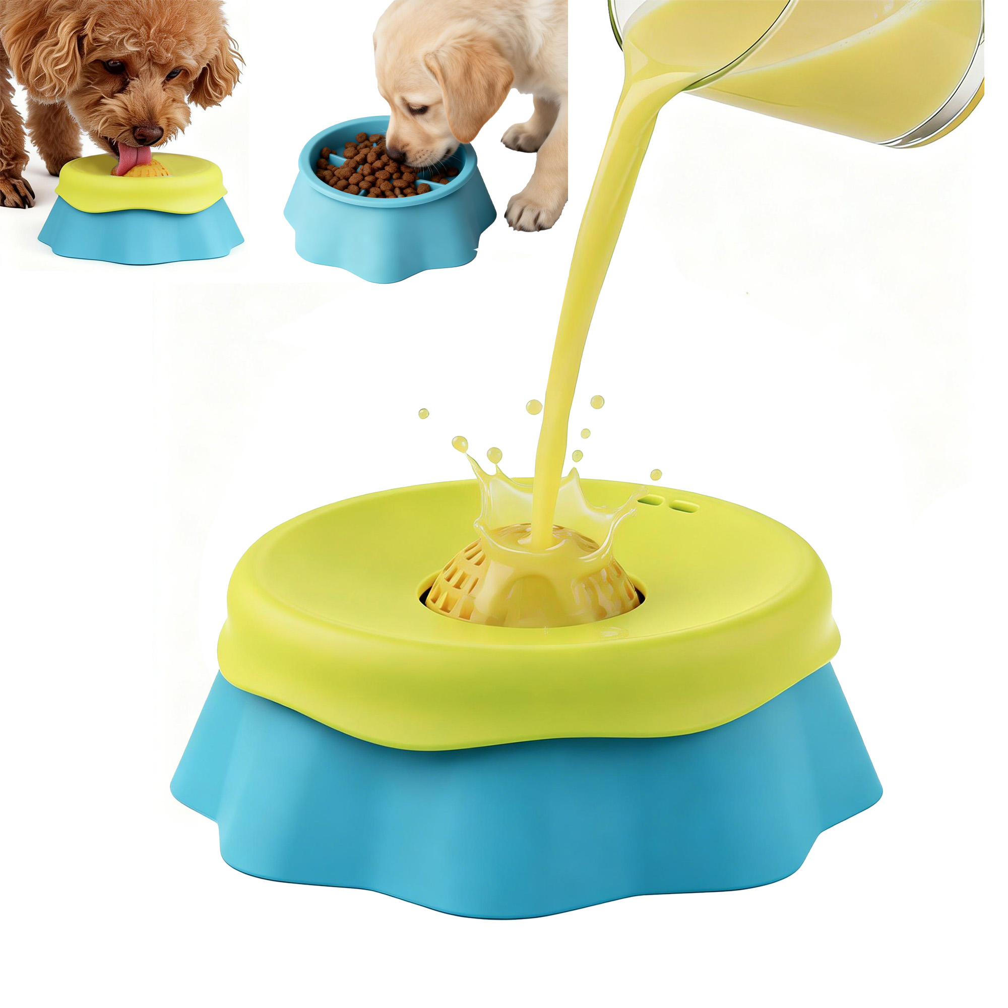 Gamelle à lécher pour chien, d - Interactive Squeaky Plush Dog Toy avis et prix