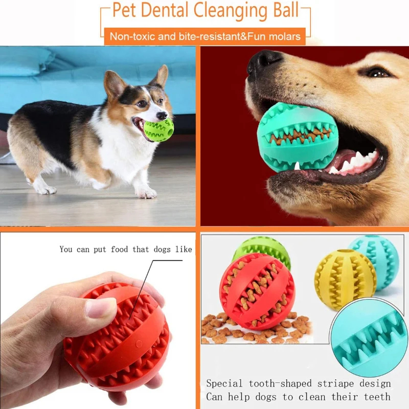 1/2 pièces Balle de jeu pour c - Indestructible Dog Chew Toy avis et prix